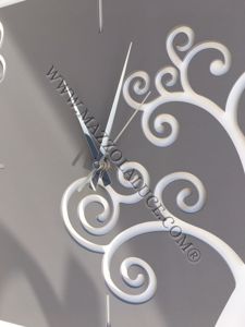Picture of Orologio da parete albero della vita quadrato grigio