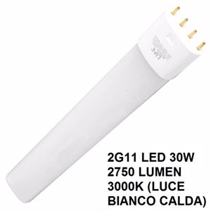 Picture of Life lampada tubo led 2g11 30w 2750lm 3000k luce bianco calda cod. 39.940430c