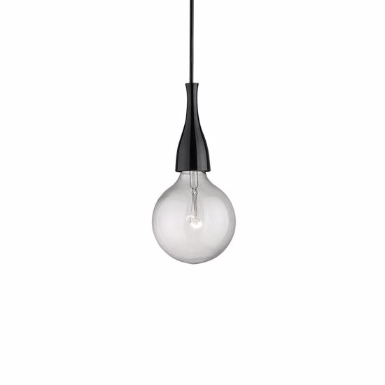 Picture of Modern kitchen island pendant light sp1 black ideal lux minimal