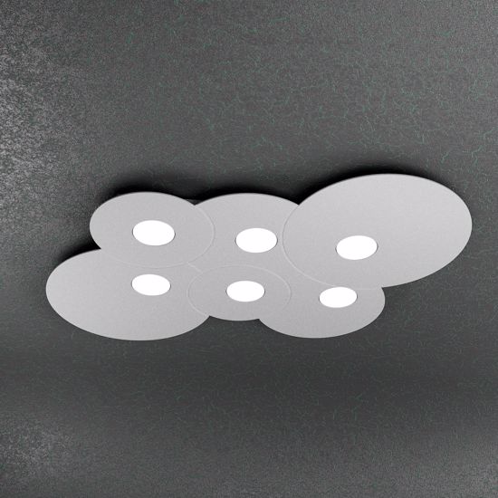 Picture of Led ceiling light grey cloud 6 lights toplight cloud