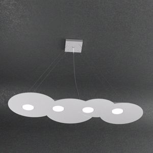 Picture of Lampadario ondulato da tavolo luminoso grigio moderno cloud top light