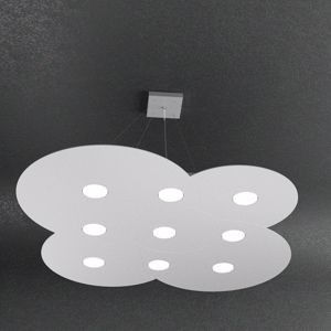 Picture of Toplight cloud grigio lampadario moderno 9 luci gx53 led per soggiorno