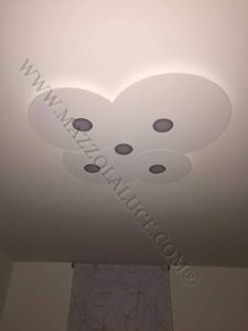 Toplight cloud ceiling lamp white modern design 4 lights