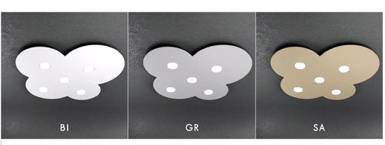 Picture of Toplight sand cloud led ceiling 5 lights gx53 modern design