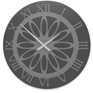 Picture of Callea design athena grande orologio nero da parete 60 moderno