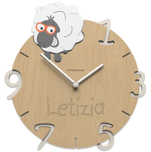 Picture of Callea design orologio per cameretta pecora personalizzabile