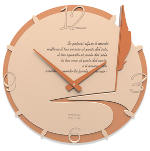 Picture of Callea design le cose non dette terracotta orologio moderno da parete personalizzato