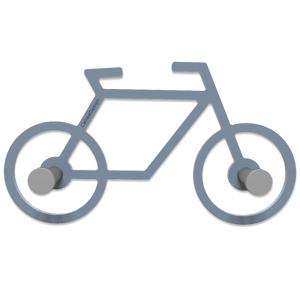Picture of Callea design appendiabiti da parete moderno bicicletta carta da zucchero