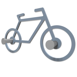 Picture of Callea design appendiabiti da parete moderno bicicletta carta da zucchero