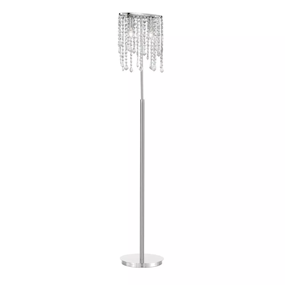 Ideal Lux Rain Pt2 Floor Lamp With Crystals Swarovski Style Rainpt2