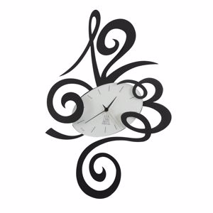 Arti e mestieri robin wall clock ø51 black modern design 