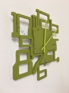 Picture of Callea design modern wall clock kron olive green