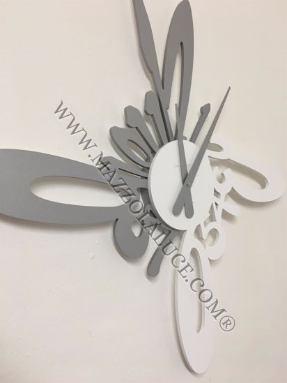 Picture of Callea design harmonic modern wall clock white