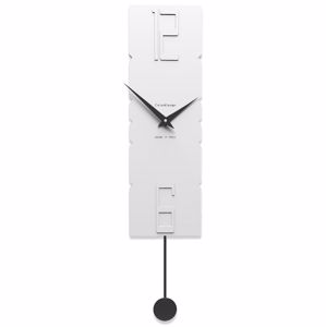 Picture of Callea design modern pendulum clocks rock white