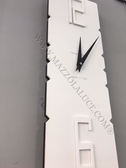 Picture of Callea design modern pendulum clocks rock white