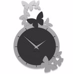 Callea design dancing butterfly wall clock black