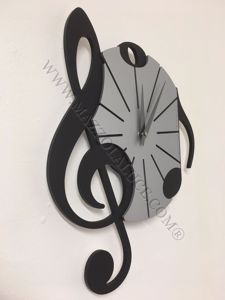 Picture of Callea design wall clock vivaldi musical note black