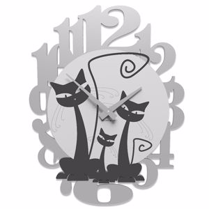 Show details for Callea design 3 cats modern wall clock black Picture of Callea design 3 cats modern wall clock black