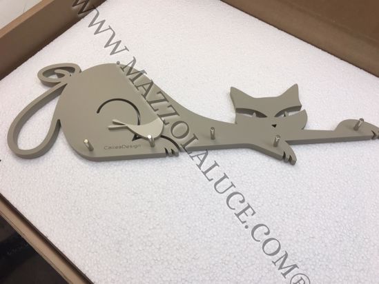 Picture of Callea design keyholder cat dove grey