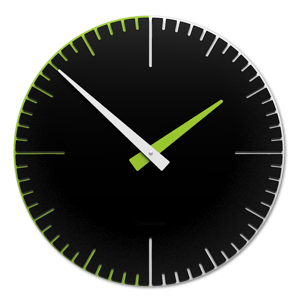 Callea design exacto orologio da parete moderno nero verde bianco in legno taglio laser