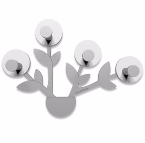 Picture of Callea design francine modern wall coat hanger white grey