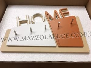 Picture of Callea design home wall key holder modern design terracotta colour 
