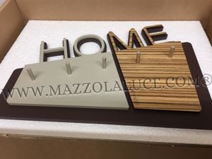 Callea design home wall key holder in zingana colour modern design
