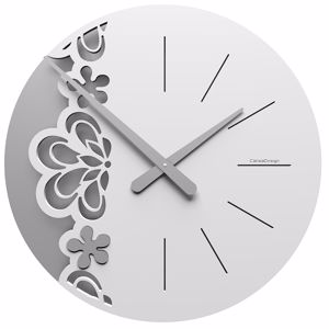 Callea big merletto wall clock ø45 in white colour