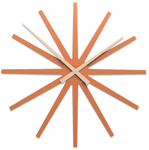 Picture of Callea design frizz orologio da parete grande 81cm terracotta in legno
