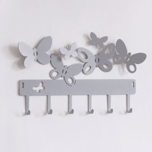 Picture of Appendichiavi da parete farfalle colore grigio