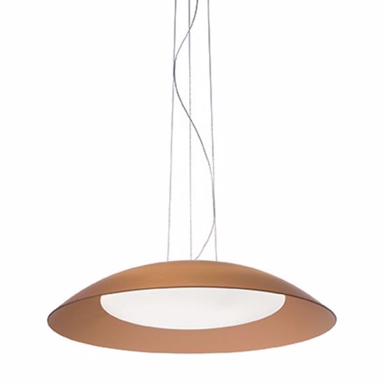 Picture of Ideal lux lena modern glass pendant lamp sp3 d64 brown