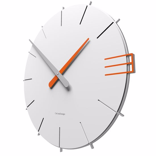 Picture of Callea design mike wall clock original design white colour