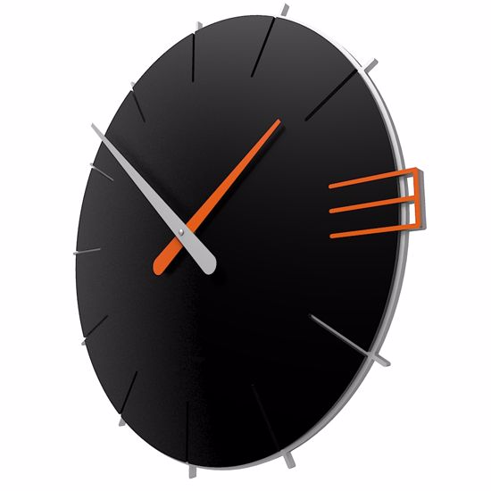 Picture of Callea design mike modern wall clock in black colour