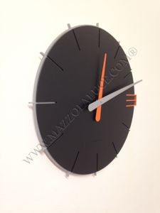 Picture of Callea design mike modern wall clock in black colour