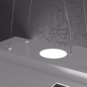 Picture of Lampadario moderno per soggiorno grigio doppia illuminazione led