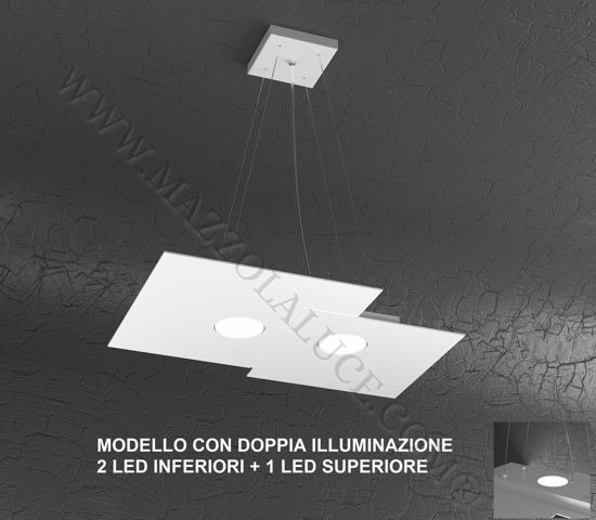 Picture of Top light plate pendant led double emission 2+1