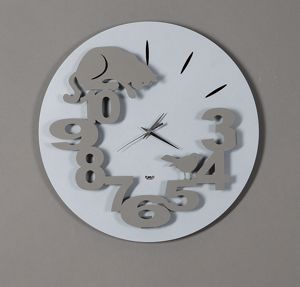 Picture of Arti e mestieri hunter orologio da parete moderno 35cm metallo fango alluminio