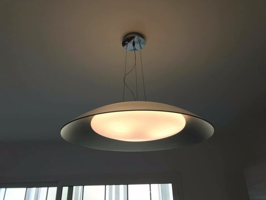 Picture of Ideal lux lena modern glass pendant lamp sp3 d64 grey