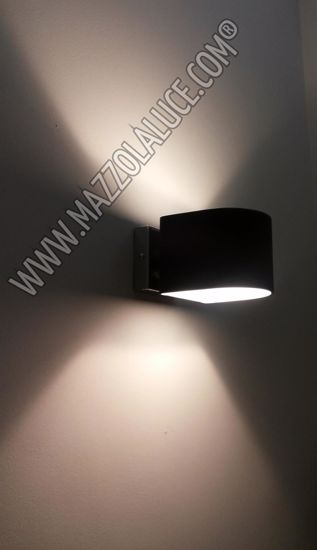 Picture of Ideal lux puzzle ap1 black glass wall lamp