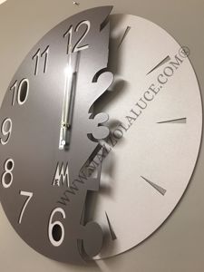 Arti e mestieri full moon wall clock modern design anthracite