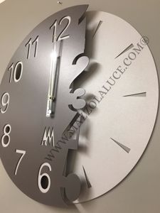 Picture of Arti e mestieri full moon wall clock modern design anthracite
