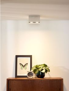Picture of Ceiling cube spotlight 2 lights satin finish