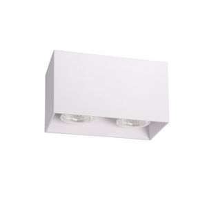 Picture of Ceiling cube spotlight 2 lights white metal