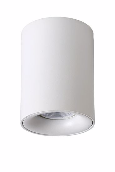 White aluminium cylinder ceiling light modern style