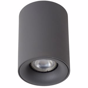 Graphite aluminium cylinder ceiling light modern style