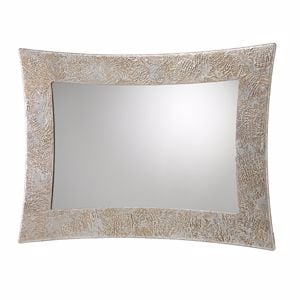 Show details for Pintdecor vega original wall mirror hand-decorated with embossed silver foil details horizontal/vertical hanging Picture of Pintdecor vega original wall mirror hand-decorated with embossed silver foil details horizontal/vertical hanging