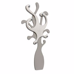 Picture of Pintdecor piovra bianca original coat hanger white and dove-grey octopus-shaped with pearly details