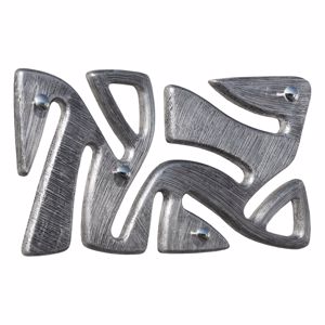 Picture of Pintdecor tribal coat hanger contemporary design hand-decorated with silver foil details