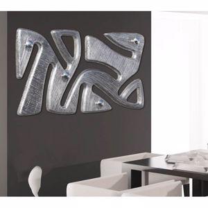 Picture of Pintdecor tribal coat hanger contemporary design hand-decorated with silver foil details
