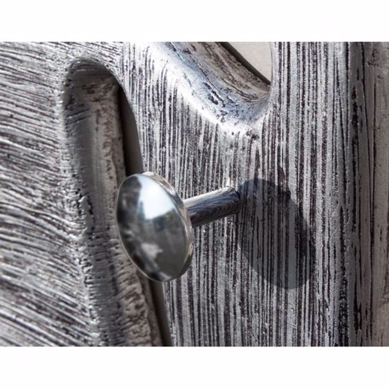 Picture of Pintdecor tribal coat hanger contemporary design hand-decorated with silver foil details